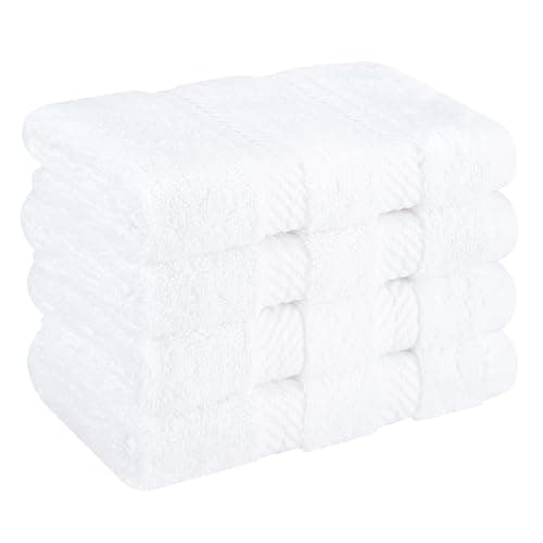 American Soft Linen 100% Cotton Luxury Turkish Towels, 4 PC Washcloth Set — view 5