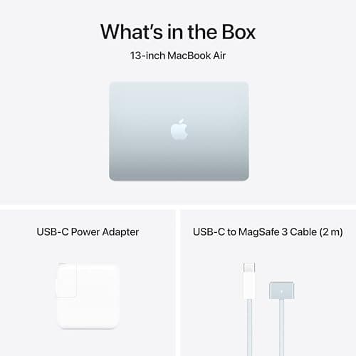 Apple 2025 MacBook Air 13-inch Laptop with M4 chip: Built for Apple Intelligence, 13.6-inch Liquid Retina Display, 16GB Unified Memory, 512GB SSD Storage, 12MP Center Stage Camera, Touch ID; Sky Blue — view 6