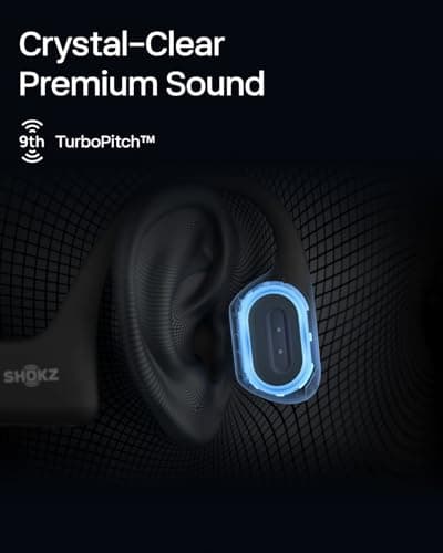 Shokz OpenRun Pro Mini Premium Bone Conduction Open-Ear Bluetooth Sport Headphones - Sweat-Resistant Wireless Earphones for Workouts and Running - Built-in Mic, with Headband — view 4