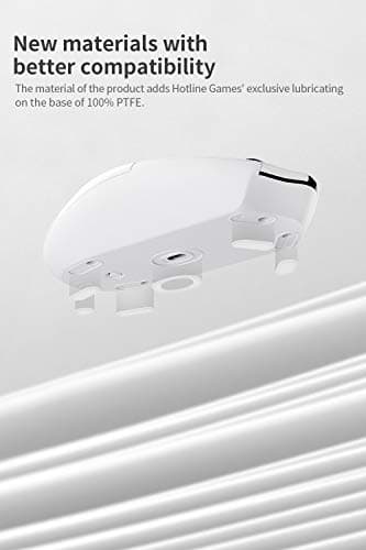 HOTLINEGAMES 2Sets 3.0 Plus Rounded Curved Edges Mouse Feet Skates Compatible with Logitech G Pro X Superlight 2 DEX Wireless Gaming Mouse feet Replacement (0.8mm, Smooth, PTFE) Pro Performance — view 3