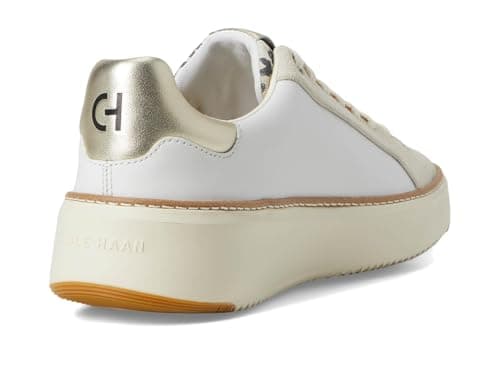 Cole Haan Grandprø Topspin Sneakers for Women - Lightweight Leather Upper - EVA Midsole - Rubber Toe White/Leo Print 7.5 B - Medium — view 6