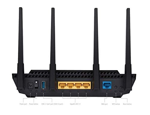 ASUS RT-AX3000 Ultra-Fast Dual Band Gigabit Wireless Router - Next Gen WiFi 6, Adaptive QoS, and AiProtection by Trend Micro | 1x WAN, 4X 1G LAN, 1x USB 3.0 - AiMesh Compatible — view 3