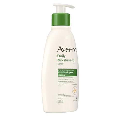 Aveeno Daily Moisturizing Lotion, Dry Skin, Non-Comedogenic, Prebiotic Oat, Daily Moisturizer, Fragrance Free, 354mL — view 5