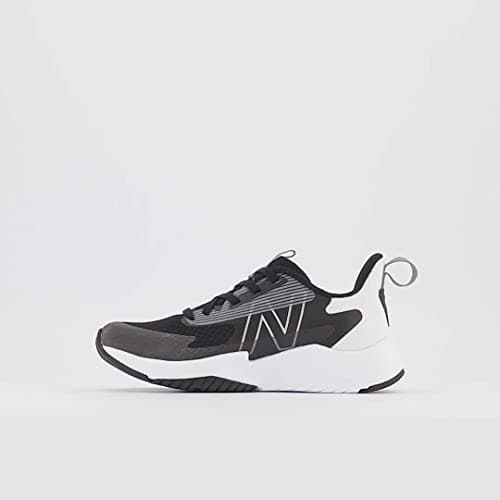 New Balance Kid's Rave Run V2 Lace-up Sneaker, Black/White, 3 Little Kid — view 8