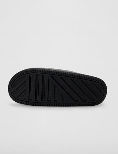 Nike Calm 2.0 Women's Slides, Black/Black-Black, 8 — view 3