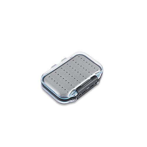Gonex Fly Boxes for Fly Fishing Jig Boxes Two-Sided Waterproof Lightweight Fly Fishing Box Easy Grip Transparent Lid Fly Fishing Lures Box, 4.1"x 3.0"x 1.2", Grey — view 7