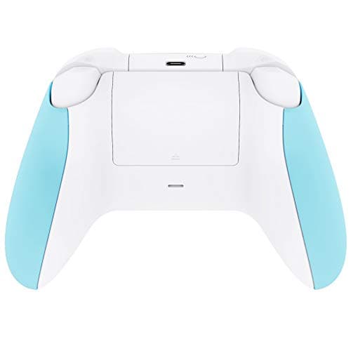 eXtremeRate DIY Controller Grip for Xbox Series X & S, Heaven Blue Replacement Left Right Side Rails, Replacement Parts Rear Shell for Xbox Core Wireless Controller [Controller Excluded] — view 4