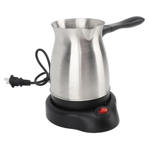 Fydun Turkish Coffee Maker, Electric 600ml Stainless Steel Coffee, Tea Machine Pot with L Handle for Home Travel — view 5