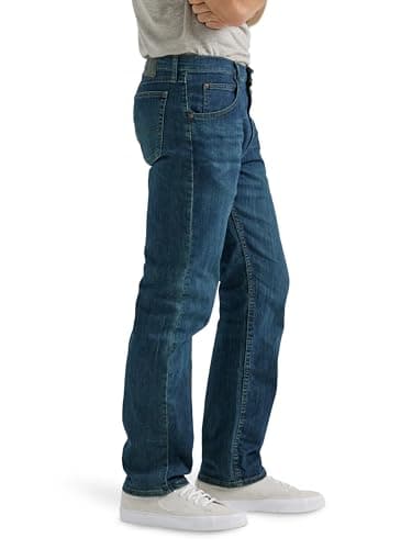 Wrangler Authentics Men's Classic 5-Pocket Regular Fit Flex Jean, Twilight Flex, 32W x 30L — view 2