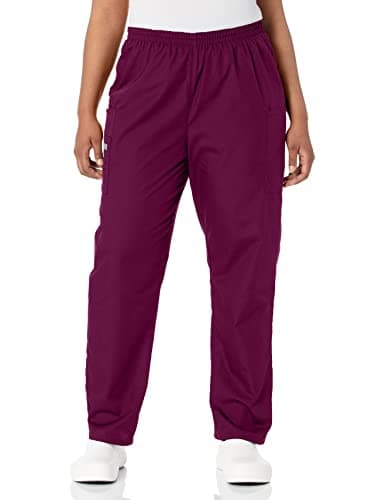 Cherokee Women's Workwear Scrubs Pull-On Cargo Pant, Wine, X-Large