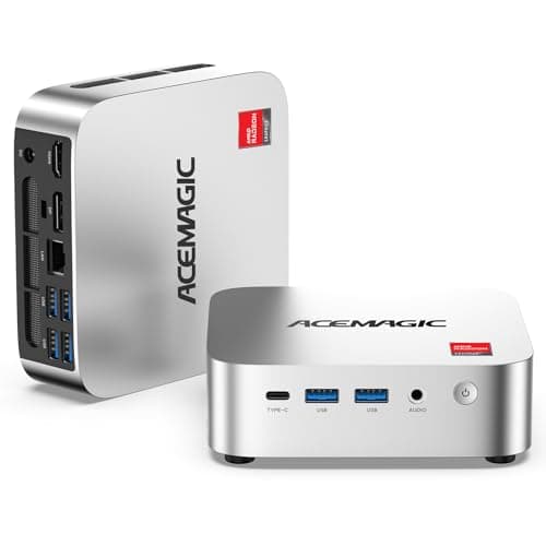 ACEMAGIC K1 Mini PC AMD Ryzen R2544 (4C/8T, Up to 3.7GHz), 8GB DDR4 256GB SSD, Windows 11 Pro Mini Computer, Triple 4K Display, USB-C, Gigabit Ethernet, WiFi, BT, VESA, NAS/Home Study