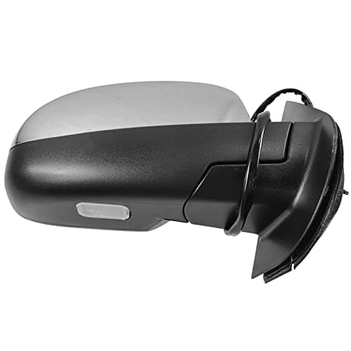 TRQ Passenger Side Mirror Assembly Power Folding Electric Adjustment Heated Memory Chrome Compatible with 2009-2014 Cadillac Escalade Chevrolet Silverado GMC Sierra Tahoe Yukon XL 1500 GM1321500 — view 5