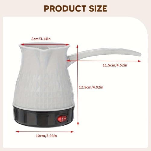 Compact Electric Turkish Coffee Pot 500ml — view 4