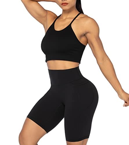 Sunzel 10" / 8" / 5" / 3" Biker Shorts for Women with Pockets, High Waisted Yoga Workout Shorts — view 6