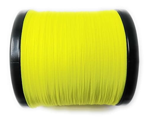 Reaction Tackle Braided Fishing Line Hi Vis Yellow 10LB 300yd — view 3