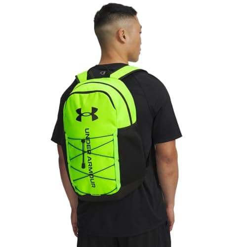 Under Armour Unisex Hustle Sport 6.0 Backpack, (389) Hyper Green/Black/Black, One Size Fits Most — view 4
