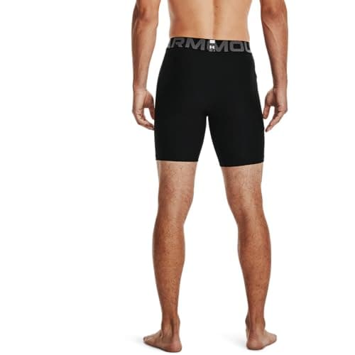 Under Armour Men's Armour HeatGear Compression Shorts , Black (001)/Pitch Gray, Medium — view 3