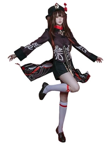 OSIAS Genshin Impact Hutao Cosplay Outfit Hutao Costume(XXL)
