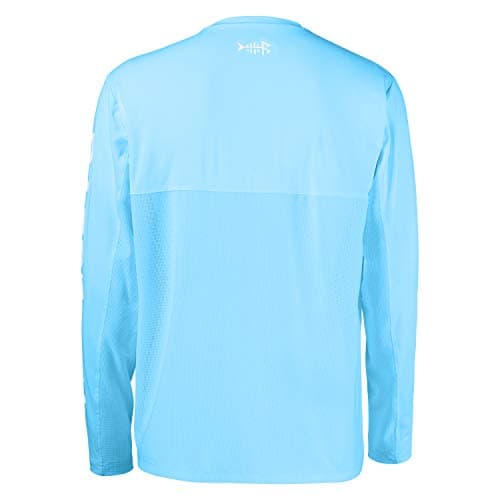 Bassdash Fishing T Shirts for Men UV Sun Protection UPF 50+ Long Sleeve Tee T-Shirt Sky Blue — view 4