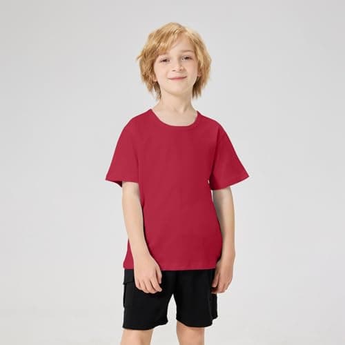 Mocolerno 6 Pack Boys Shirts Cotton Short Sleeve Shirts for Boys Kids T Shirts Clothes Youth Summer Tops for Toddler(2T-14Y) — view 2