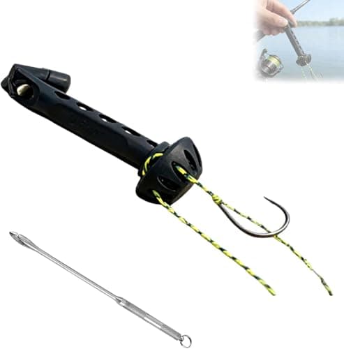 Magnetic Fly Fishing Knot Tool, Fly Threader Tool with Cone Tip for Small Hook Rigging, Quick Knot Tying Tools for Tippet Line, Compact Fly Fishing Accessories for Anglers (2)