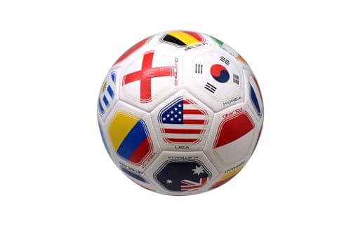 Tripact Inc 2026 World Flag Country World Flag Training Outdoor Soccer Ball – Size 5 – (S Grade)