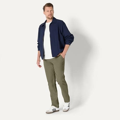 Goodthreads Men's Athletic-Fit Washed Chino Pants, -Olive, 33W x 32L — view 4