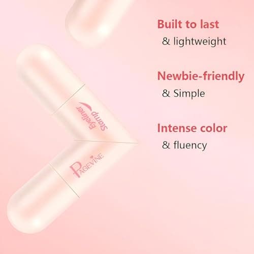 PAGE VINE Winged Eyeliner Stamp Pen Dual Head Rotating Design, Quick-Dry, Long-Lasting, Smudge-Proof for Easy Cat Eye (Black) — view 4