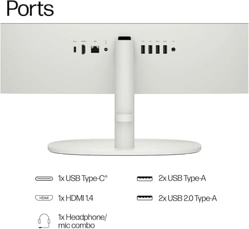 HP 2025 22" FHD All-in-One Desktop Computer • The New Version for Everyday Use • Latest 13th Gen Intel Quad-Core CPU • 8GB DDR5 • 128GB Storage • HDMI • Type-C • Wi-Fi • HD Webcam • Win11 Pro — view 4