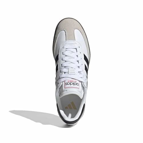 Adidas Unisex-Adult Samba Indoor, White/Black/Vivid Red, 7