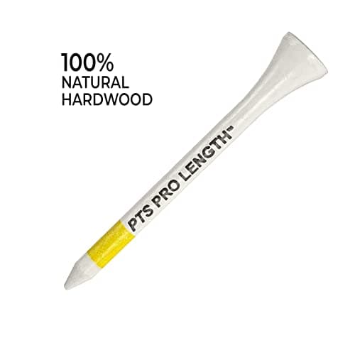 PrideSports PTS Wood Golf Tees | 100 Count, 2-3/4 Inch | #1 Wood Tee on Tour | Best for Drivers & Woods — view 2