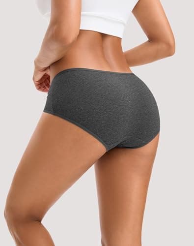 INNERSY Womens Underwear Cotton Hipster Panties Regular & Plus Size 6-Pack(Medium,Dark Vintage) — view 3
