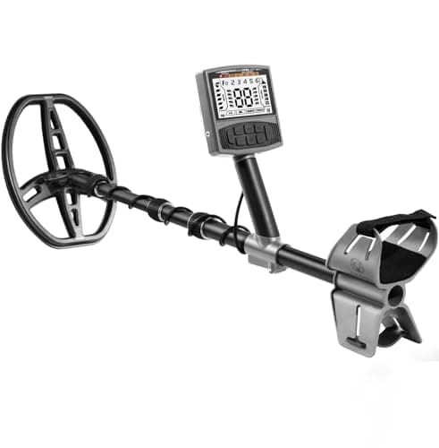 Gbnryg Metal Detector for Adults, Waterproof, 5 Detection Modes, Higher Accuracy 12 Inch IP68 Coil, Larger LCD Display (M55J-Gray) — view 7