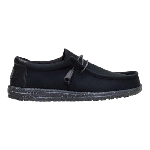 HEYDUDE Wally Hex Black/Black Size 11, Men’s Shoes, Slip-on Loafers, Comfortable & Light-Weight — view 5