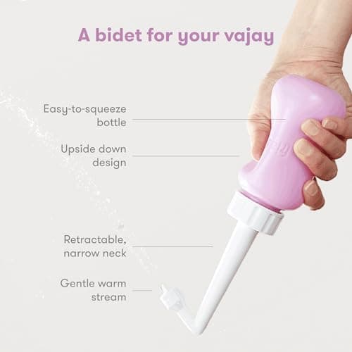 Frida Mom Upside Down Peri Bottle for Postpartum Care, Portable Bidet Perineal Cleansing and Recovery for New Mom, The Original Fridababy MomWasher — view 2