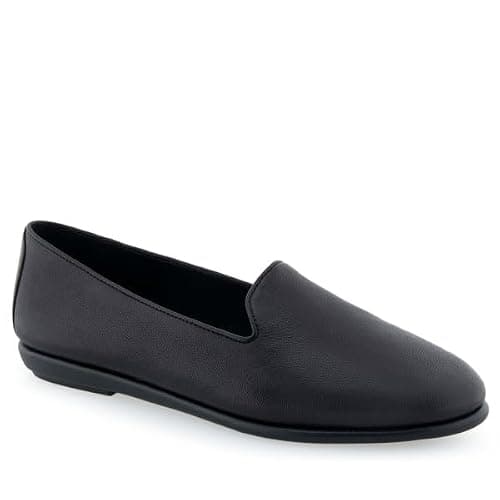 Aerosoles Betunia Black Leather 7.5 B (M)