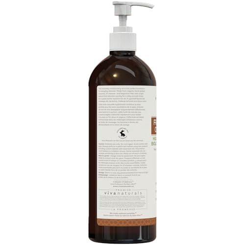 Viva Naturals Organic Fractionated Coconut Oil – Pure Massage Oils for Massage Therapy, Coconut Oil for Skin & Hair, Lightweight Carrier Oil for Essential Oils, 16 fl oz — view 6