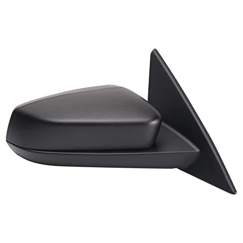 TRQ Passenger Side Power Mirror with Spotter Glass Textured Black Compatible with 2013-2014 Ford Mustang FO1321451 — view 6