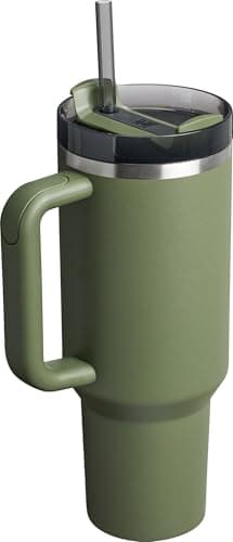 STANLEY Quencher H2.0 Tumbler with Handle and Straw 40 oz | Flowstate 3-Position Lid | Cup Holder Compatible for Travel | Insulated Stainless Steel Cup | BPA-Free | Dried Pine — view 2