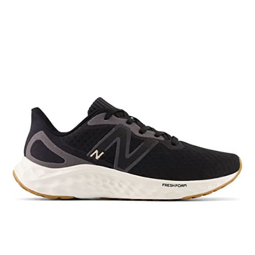 New Balance Women's Fresh Foam Arishi V4 Running Shoe, Black/Light Gold Metallic/Gum 2, 8 Wide US — view 2