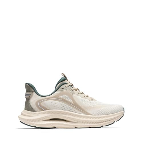 ALLSWIFIT Men's Slip On Stability Support Walking Shoes Coushioning Non Slip Breathable Comfortable Cross Trainer Workout StediCore Running Gym Fashion Sneaker,Size 10,Beige/Green,SARS26011M — view 8