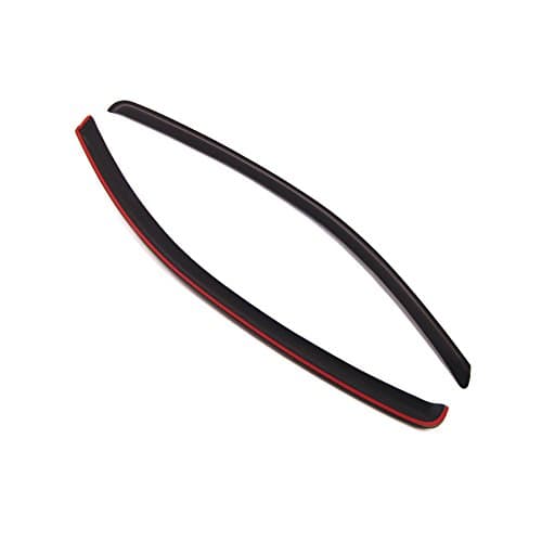 Tuningpros WD2-062 Dark Smoke 2 Pcs Set Window Visor (Outside Mount) Deflector Rain Guard Compatible with 2005-2010 Chevrolet Cobalt Coupe