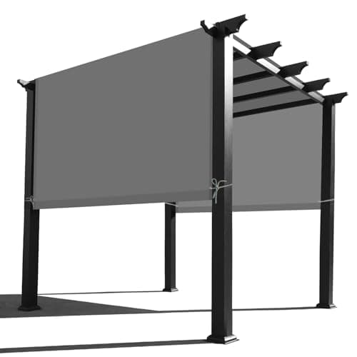 Alion Home Waterproof Pergola Cover - Universal Replacement Canopy (16' L x 10' W, Grey)