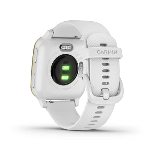 Garmin Venu Sq, GPS Smartwatch with Bright Touchscreen Display, Up to 6 Days of Battery Life, Light Gold and White, Light Gold with White Band (010-02427-01) — view 4