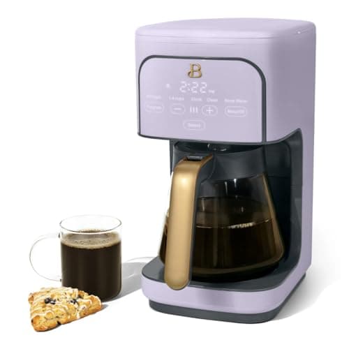 12 Cup Programmable Coffee Maker, 24 Hour Auto Brew, Touch Display, Bold Strength Control, Glass Carafe, Reusable Filter, Auto Shut Off (Lavender) — view 6