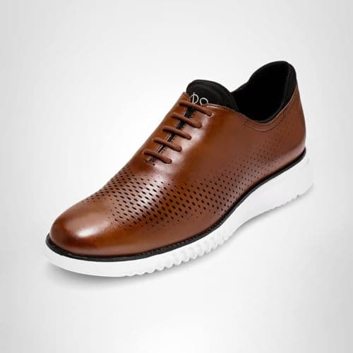 Cole Haan Mens 2 Zerogrand LSR Wing British Tan/Black/Ivory 10.5 D - Medium — view 10