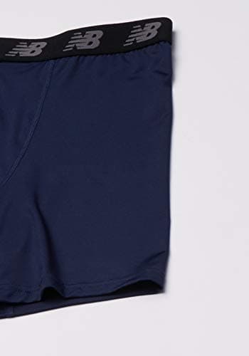 New Balance Men's Standard 5" Performance No Fly Boxer Brief (4 Pack), Pigment/Team Red/Lead/Black, Medium — view 3