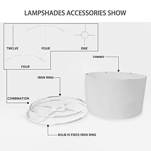 FANCOSAN Floral Humingbird Drum Lampshade Cover Well Constructed Lamp Shade for Home Decor Living Room Bedroom Study Dorm Desk Table Nightstand Lampshades L — view 4
