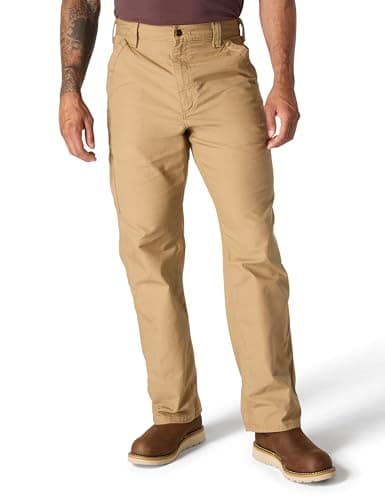 Carhartt Men's Loose Fit Canvas Utility Work Pant, Tan, 33W x 34L