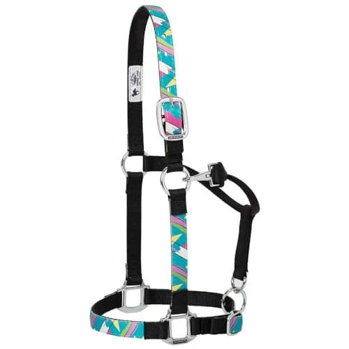Weaver Leather Nylon Patterned Adjustable Horse Halter Leopard Average — view 4